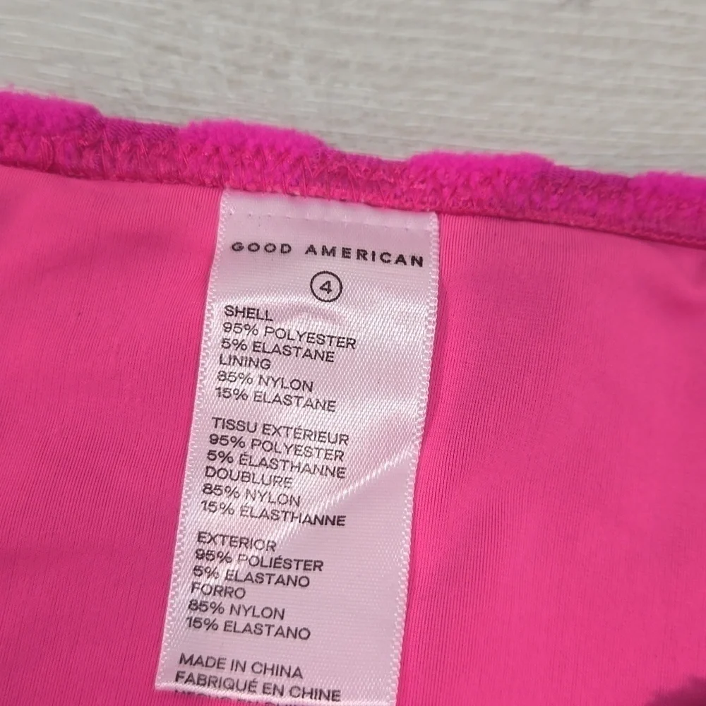 NWT Good American Women Hawiian Pink bottom Swim sz 4/XL